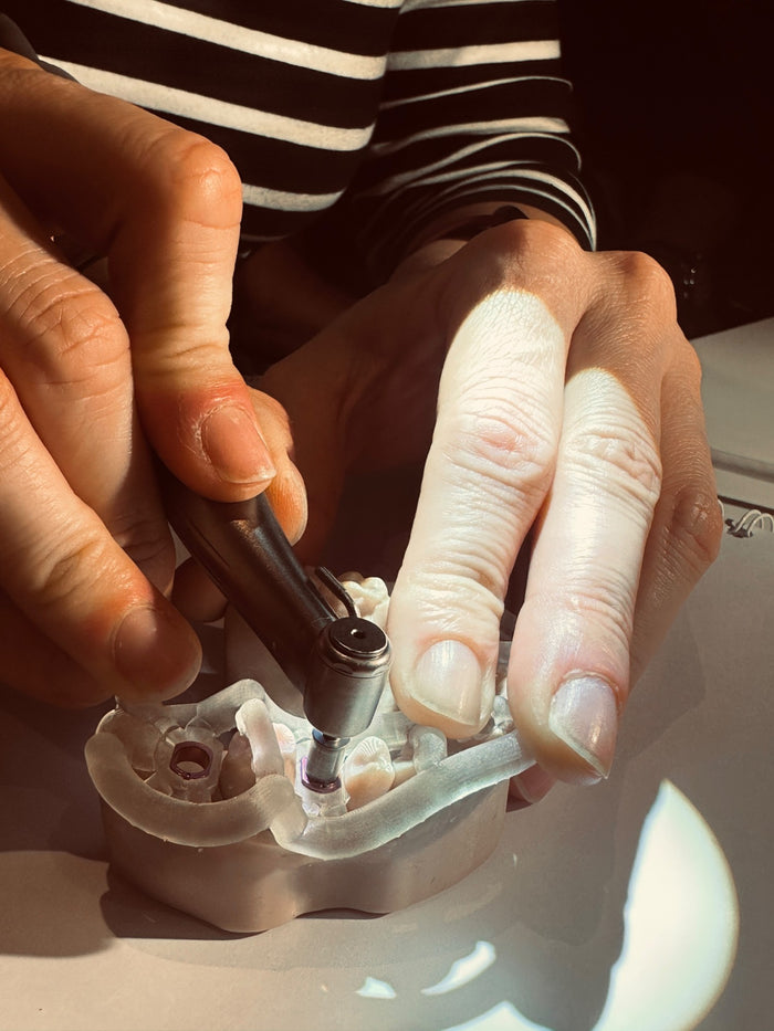 Travaux pratiques : pose d’un implant sur modèle à l’aide d’un guide chirurgical
